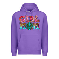 Purple girl mom Premium Hoodie - AdoDesignShop