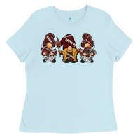 Baby Blue football gnomes Ladies Tee - BarkalooDesign