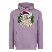 Lavender Pomeranian And Farm Heavyweight Hoodie - RanaPortraitStore