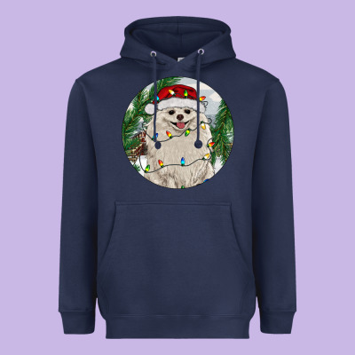 Heavyweight Hoodie Pomeranian And Farm