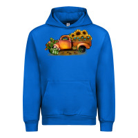 Cobalt sunflower truck Urban Hoodie - JahusDesignShop