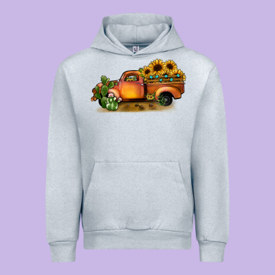 Sunflower Truck Urban Hoodie Designed By Jahusdesignshop