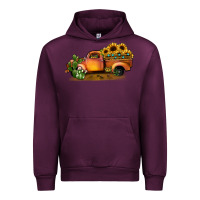 Mauve Wine sunflower truck Urban Hoodie - JahusDesignShop