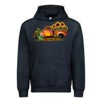 Navy sunflower truck Urban Hoodie - JahusDesignShop