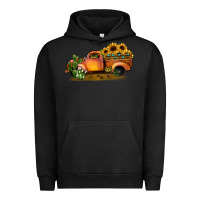 Pigment Black sunflower truck Urban Hoodie - JahusDesignShop