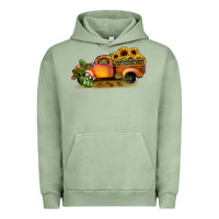 Pigment Oil Green sunflower truck Urban Hoodie - JahusDesignShop