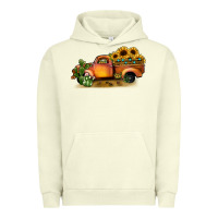 Pigment Pistachio sunflower truck Urban Hoodie - JahusDesignShop