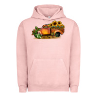 Pigment Salmon sunflower truck Urban Hoodie - JahusDesignShop