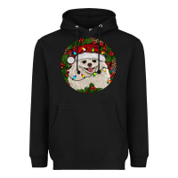 Black Christmas pomeranian Heavyweight Hoodie - RanaPortraitStore