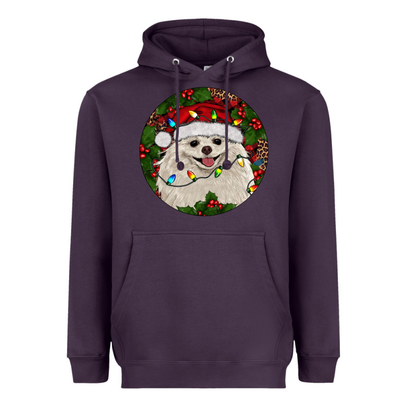 Christmas Pomeranian Heavyweight Hoodie by RanaPortraitStore | Teevron
