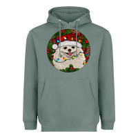 Sage Christmas pomeranian Heavyweight Hoodie - RanaPortraitStore