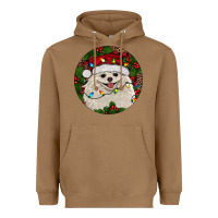 Toasted Coconut Christmas pomeranian Heavyweight Hoodie - RanaPortraitStore
