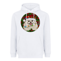White Christmas pomeranian Heavyweight Hoodie - RanaPortraitStore