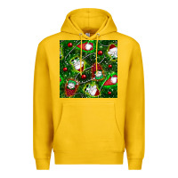 Lemon christmas gnomes seamless pattern Premium Hoodie - BundleAndBundleShop