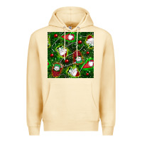 Pina Colada christmas gnomes seamless pattern Premium Hoodie - BundleAndBundleShop