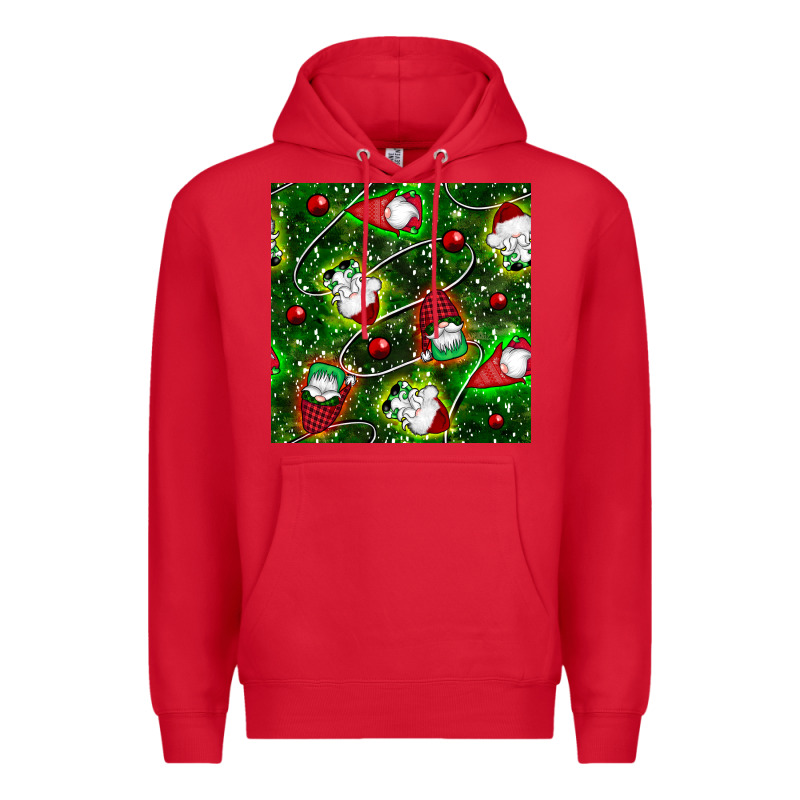 Christmas Gnomes Seamless Pattern Premium Hoodie by BundleAndBundleShop | Teevron