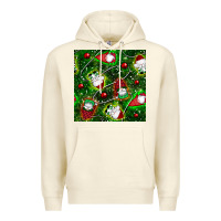 Sandshell christmas gnomes seamless pattern Premium Hoodie - BundleAndBundleShop