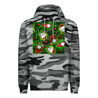 Slate Camo christmas gnomes seamless pattern Premium Hoodie - BundleAndBundleShop