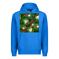 True Royal christmas gnomes seamless pattern Premium Hoodie - BundleAndBundleShop