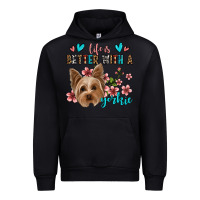 Black life is better with a yorkie Urban Hoodie - Jasminsmagicworld