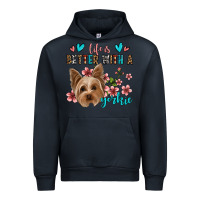 Navy life is better with a yorkie Urban Hoodie - Jasminsmagicworld
