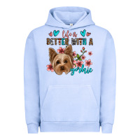 Pigment Grape Ice life is better with a yorkie Urban Hoodie - Jasminsmagicworld