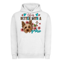 Pigment Lunar Rock life is better with a yorkie Urban Hoodie - Jasminsmagicworld