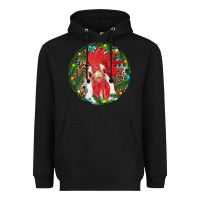 Black Roaster Christmas Heavyweight Hoodie - RanaPortraitStore