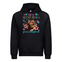 Black life is better with a german shepherd Urban Hoodie - Jasminsmagicworld