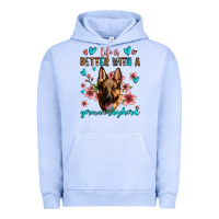 Pigment Grape Ice life is better with a german shepherd Urban Hoodie - Jasminsmagicworld