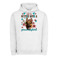 Pigment Lunar Rock life is better with a german shepherd Urban Hoodie - Jasminsmagicworld