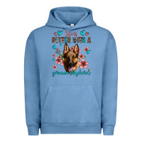 Pigment Pebble Blue life is better with a german shepherd Urban Hoodie - Jasminsmagicworld