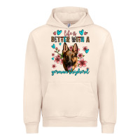 Sandshell life is better with a german shepherd Urban Hoodie - Jasminsmagicworld