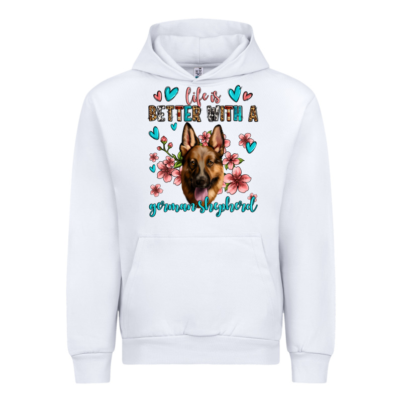 Life Is Better With A German Shepherd Urban Hoodie by Jasminsmagicworld | Teevron