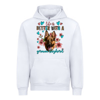 White life is better with a german shepherd Urban Hoodie - Jasminsmagicworld