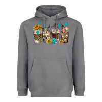 Storm coffee cups bull skull with gemstones Heavyweight Hoodie - texasbilliewilder