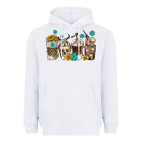 White coffee cups bull skull with gemstones Heavyweight Hoodie - texasbilliewilder