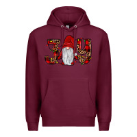 Burgundy joy gnome Premium Hoodie - JahusDesignShop