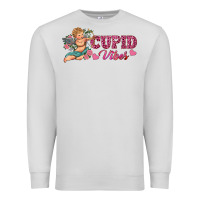 Dove Grey cupid vibes Premium Sweatshirt - RanaPortraitStore