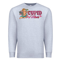 Heather Grey cupid vibes Premium Sweatshirt - RanaPortraitStore