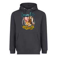 Smoke chicken pig horse farm life Heavyweight Hoodie - texasbilliewilder