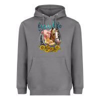 Storm chicken pig horse farm life Heavyweight Hoodie - texasbilliewilder