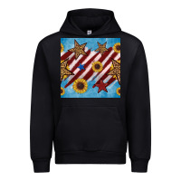 Black western star with sunflower seamless pattern Urban Hoodie - BundleAndBundleShop