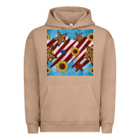 Pigment Burro western star with sunflower seamless pattern Urban Hoodie - BundleAndBundleShop