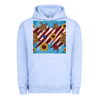 Pigment Grape Ice western star with sunflower seamless pattern Urban Hoodie - BundleAndBundleShop