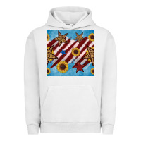Pigment Lunar Rock western star with sunflower seamless pattern Urban Hoodie - BundleAndBundleShop