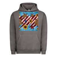 Pigment Tornado western star with sunflower seamless pattern Urban Hoodie - BundleAndBundleShop