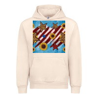 Sandshell western star with sunflower seamless pattern Urban Hoodie - BundleAndBundleShop