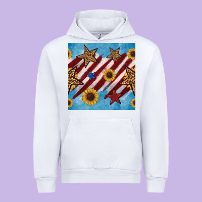 Western Star With Sunflower Seamless Pattern Urban Hoodie Designed By Bundleandbundleshop