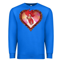 True Royal valentine's day rooster with leopard heart Premium Sweatshirt - RanaPortraitStore